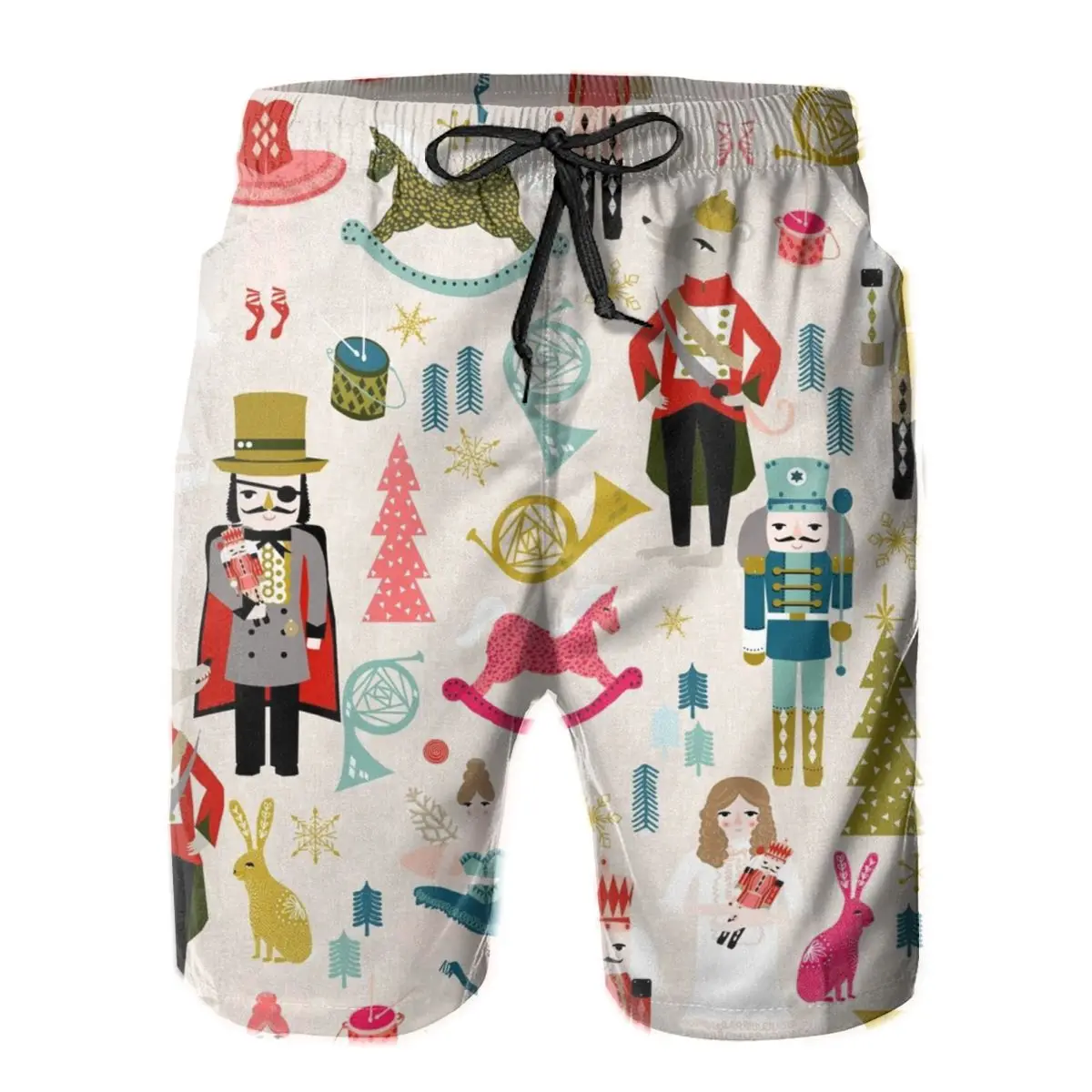 

Men Shorts Christmas Surfing Beach Board Swimming Sport Quick Dry Mesh Pretty Cute Animal Shorts for adult