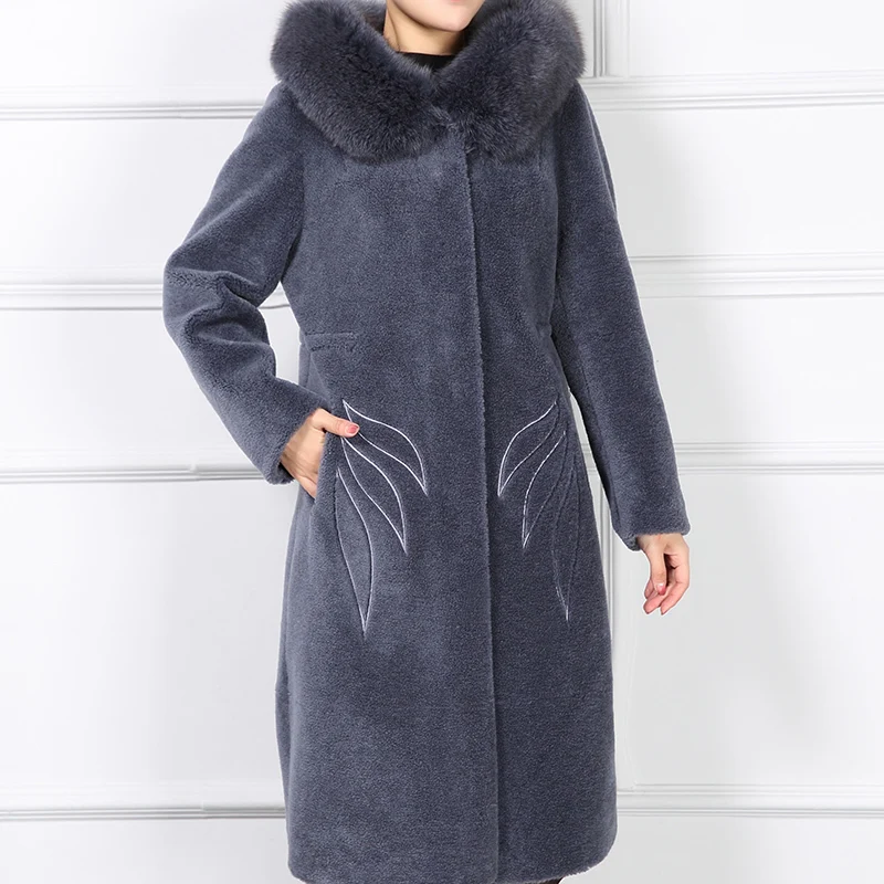 Зимняя куртка 2020 женская одежда пальто с натуральным мехом Женская воротником из