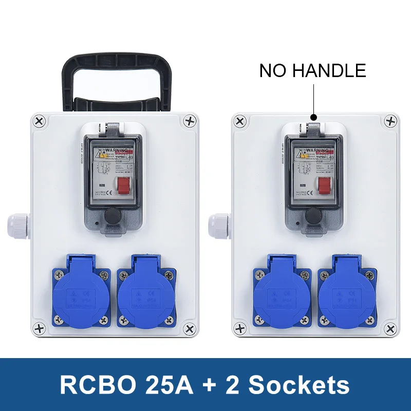 Уличная Мобильная промышленная розетка MCB RCBO 110 В 220 в 16 А водонепроницаемая