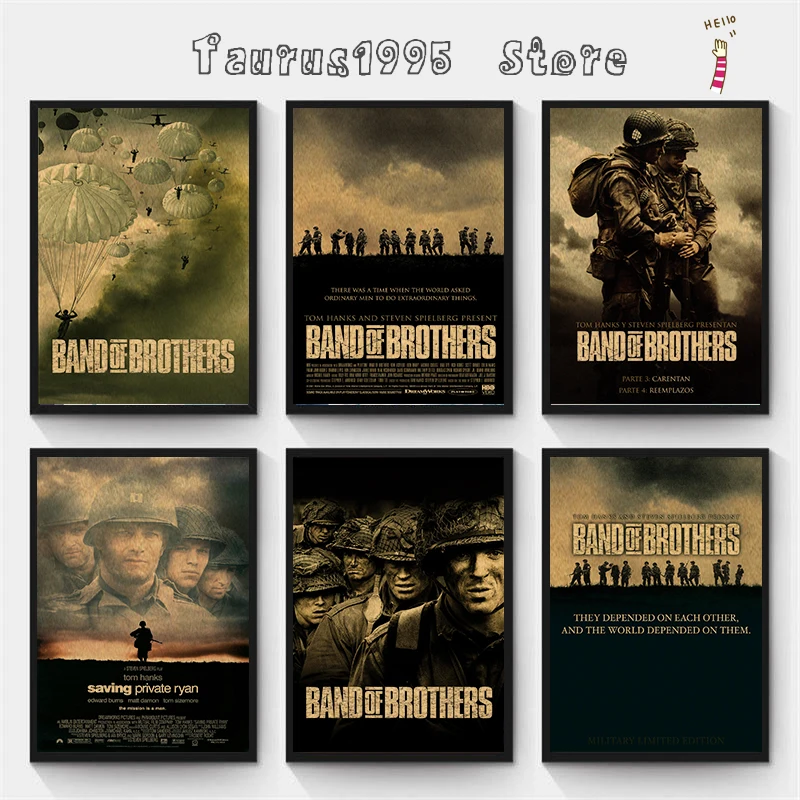 New Band of Brothers/крафт бумага/настенные наклейки/постер для бара/кафе/ретро
