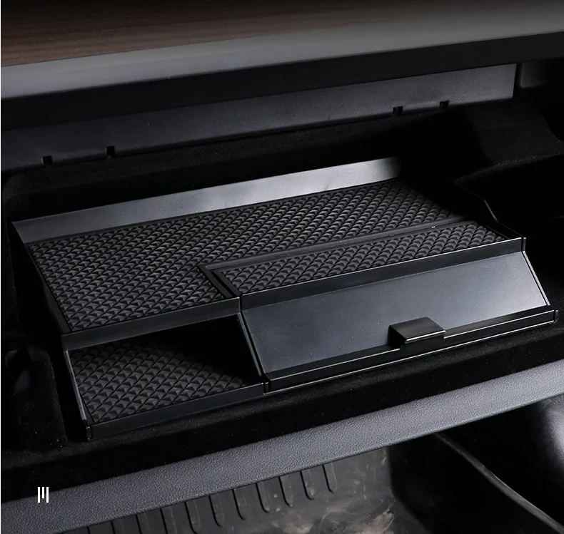 

for Tesla Model 3 and Tesla Model 3 2018-2020 Car Central armrest Box Stowing Tidying Glove Box Double Storey Non-Slip