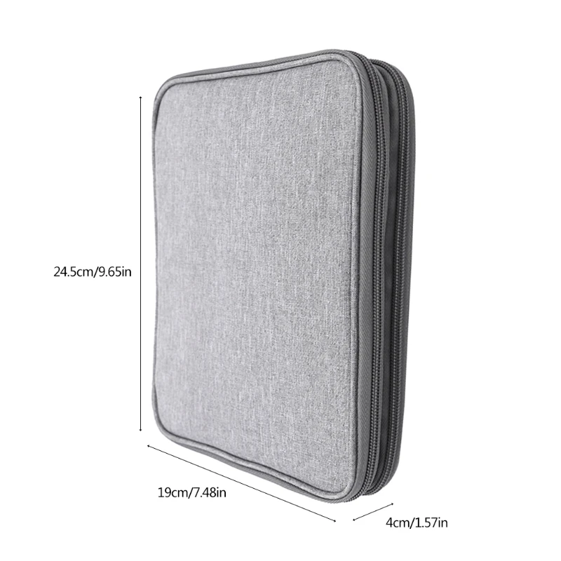 

18 Slots Watch Strap Storage Carrying Case Watchband Holder Organizer Box Zipper Bag Travel Portable Double Layer Bracelet H052