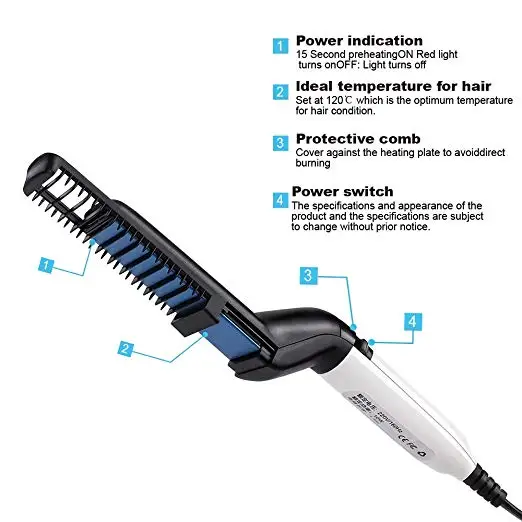 Многофункциональная электрическая расческа для волос щипцы завивки выпрямитель