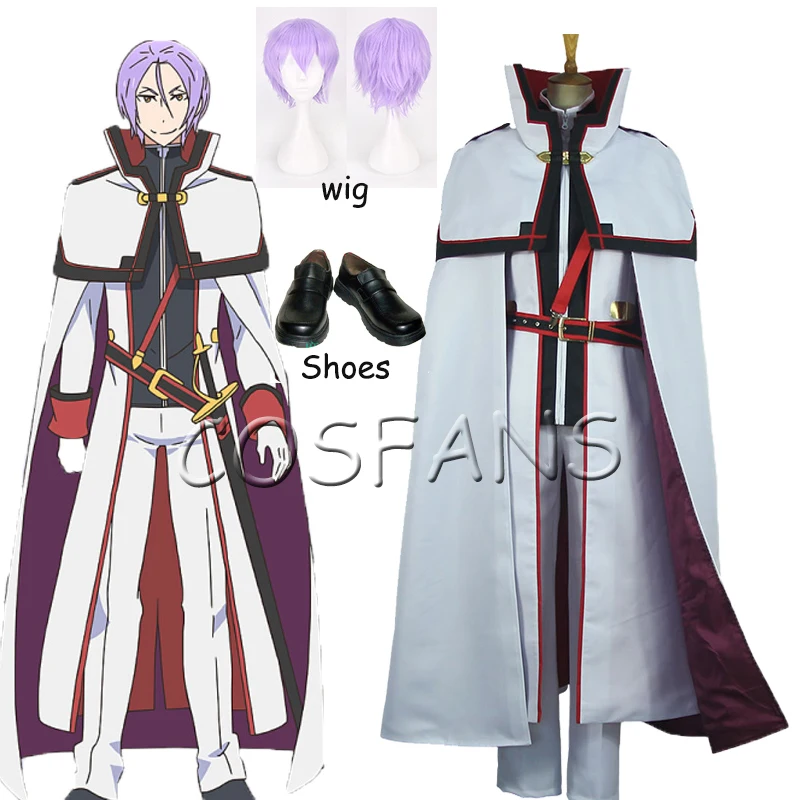 

Re:Life in a different world from zero Felix Argyle Knights Team Uniform Cosplay Costume Full set Halloween cosplay wig shoes