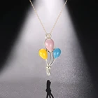 Chereda капающее масло красочные ожерелья и кулоны шар классическое женское Ожерелье Милые Дети Сладкий чокер кулон с короткой цепью