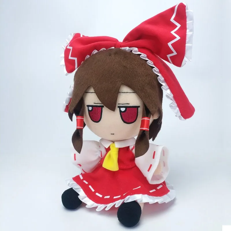 

Kawaii TouHou Project Hakurei Reimu Doll 20CM Cute Cartoon Anime Cosplay Plush Stuffed Toy Collectible Toys Japanese Style