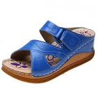 Сандалии женские на платформе, Босоножки с открытым носком, без застежки, на танкетке, размер 43, лето 2021