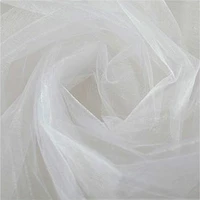5m10mx48cm sheer crystal organza tulle roll fabric for wedding decoration diy arches chair sashes party favor supplies