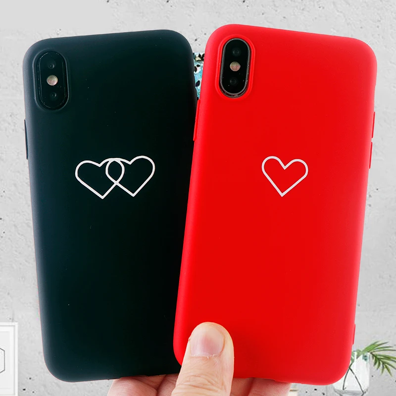 Модные чехлы для мобильных телефонов IPhone11 8 7 6 s Plus Pro X XS MAX XR чехол с красным