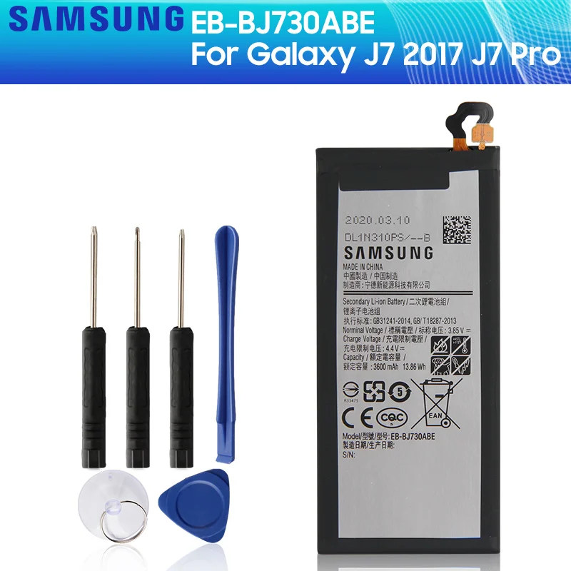 Оригинальный аккумулятор для SAMSUNG Galaxy J7 2017 Pro J730GM J730K Φ 730FM 3600 мАч|Цифровые