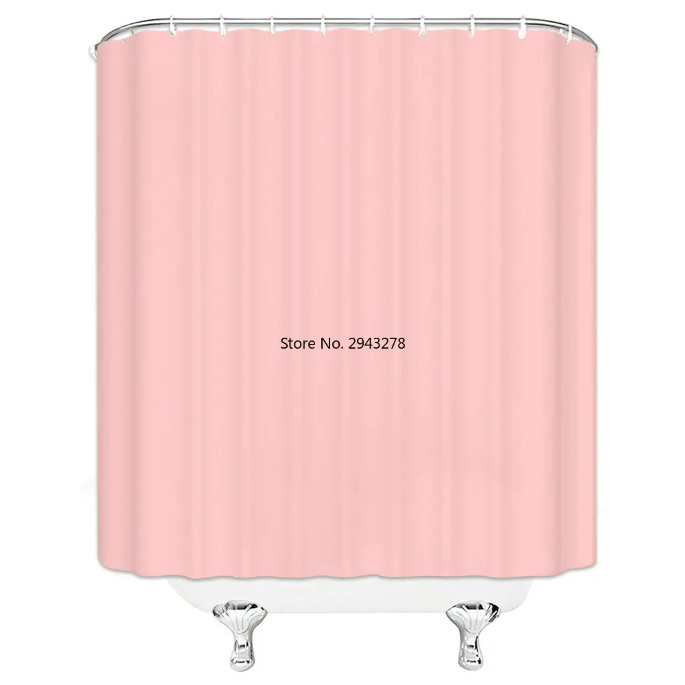 

Solid color Bathroom Shower Curtain Gradient Color Waterproof Polyester Bath Curtains High Quality Home Decor Bathroom Screen