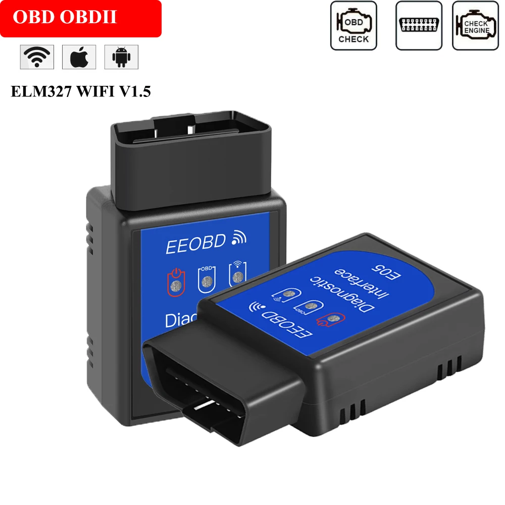 Автомобильный диагностический сканер OBD2 Elm327 V1.5 с Wi Fi для Renault Clio 2004/Espace/Fluence 2011