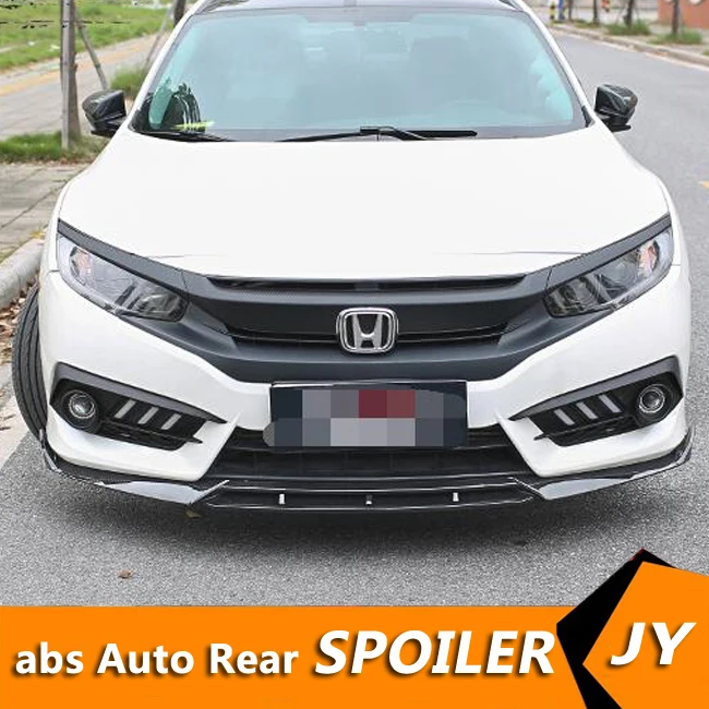 Для Honda Civic Body kit спойлер 2015 2018 для 3DC ABS задний передний бампер диффузор защитные