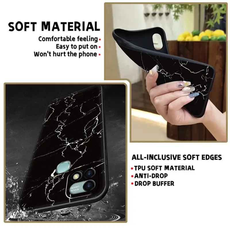 soft durable phone case for infinix x659bhot 10i new fashion design back cover cartoon anti dust free global shipping
