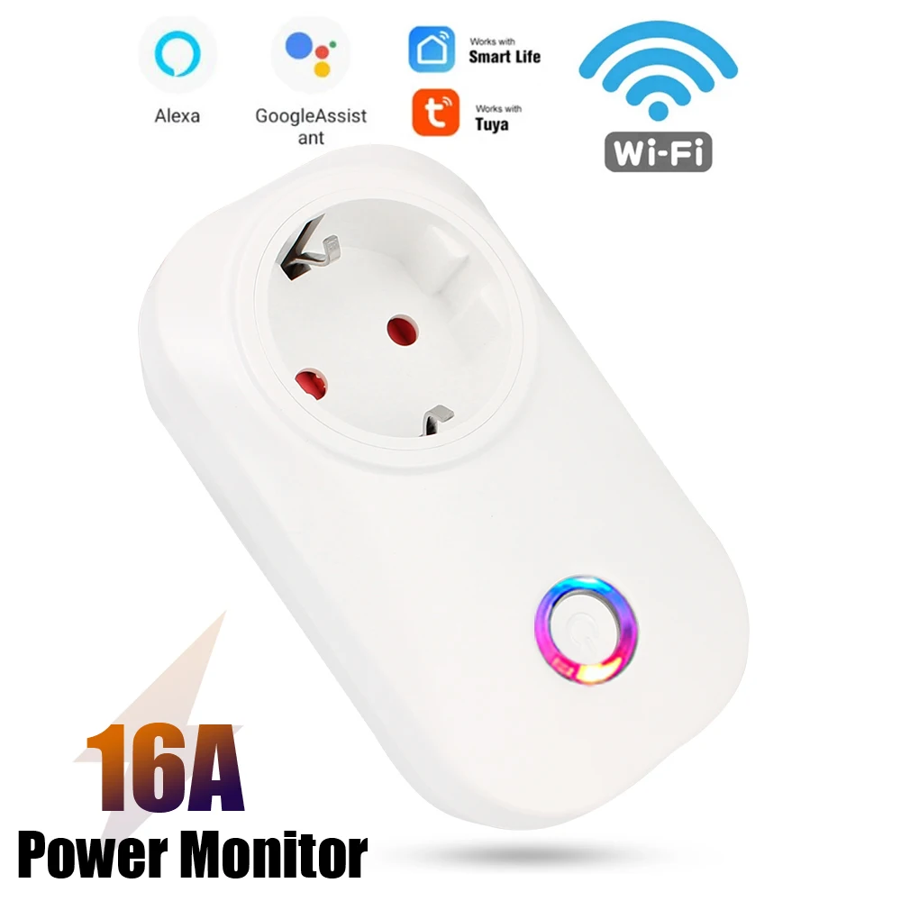 

Беспроводная розетка с таймером и голосовым управлением, Wi-Fi, USB
