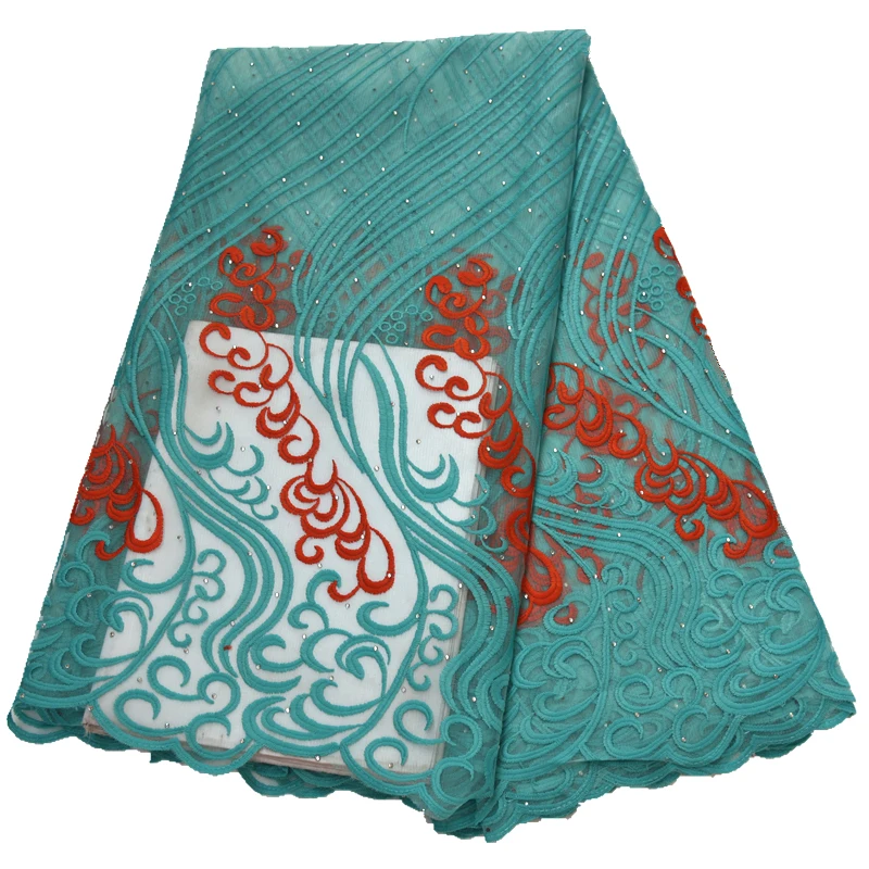 2020 Высококачественная швейцарская вуаль африканская сухая кружевная ткань