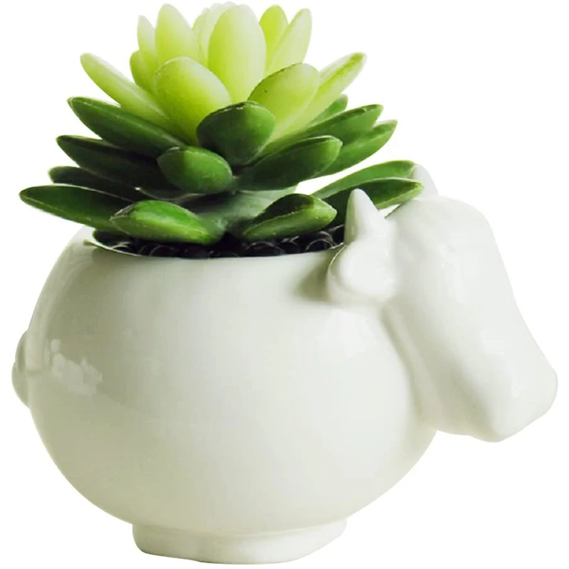 Милые животные коровы формы мультфильм керамические сочные кактус ваза