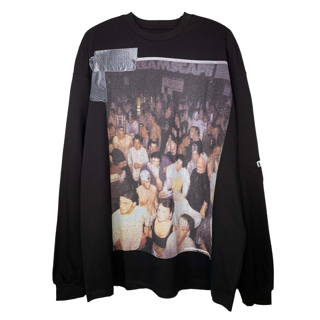 

LACIBLE Oversize Retro Character Print Long Sleeve T Shirts Hip Hop Streetwear Men Harajuku Loose Cotton Tee Pullover Sweatshirt