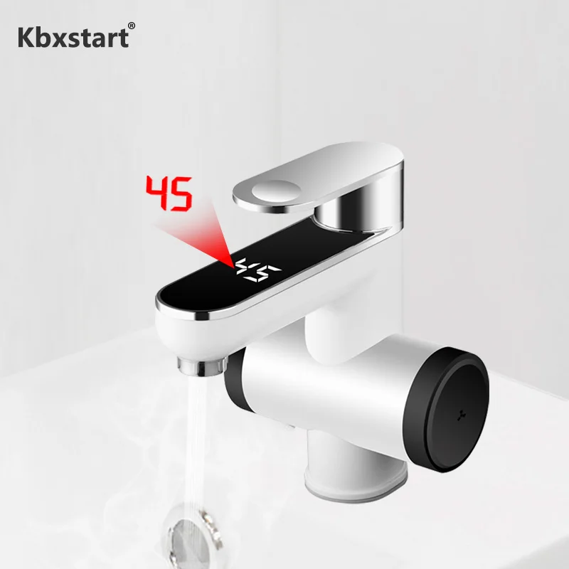 220V Электрический проточный водонагреватель Ванная комната кран с проточным