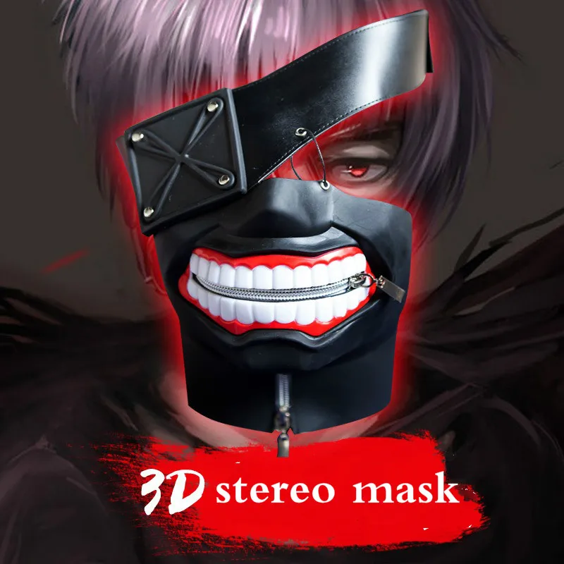 Мультяшный аниме Токийский Гуль канеки Кен 3D стерео маска Аксессуары для