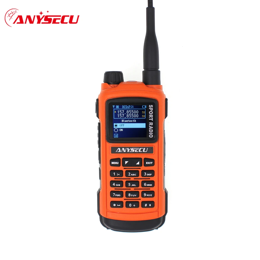 Anysecu AC-580 Wireless-compatible Walkie Talkie Professional Sports Radio VHF136-174MHz UHF 400-520MHz 5W Radio Station