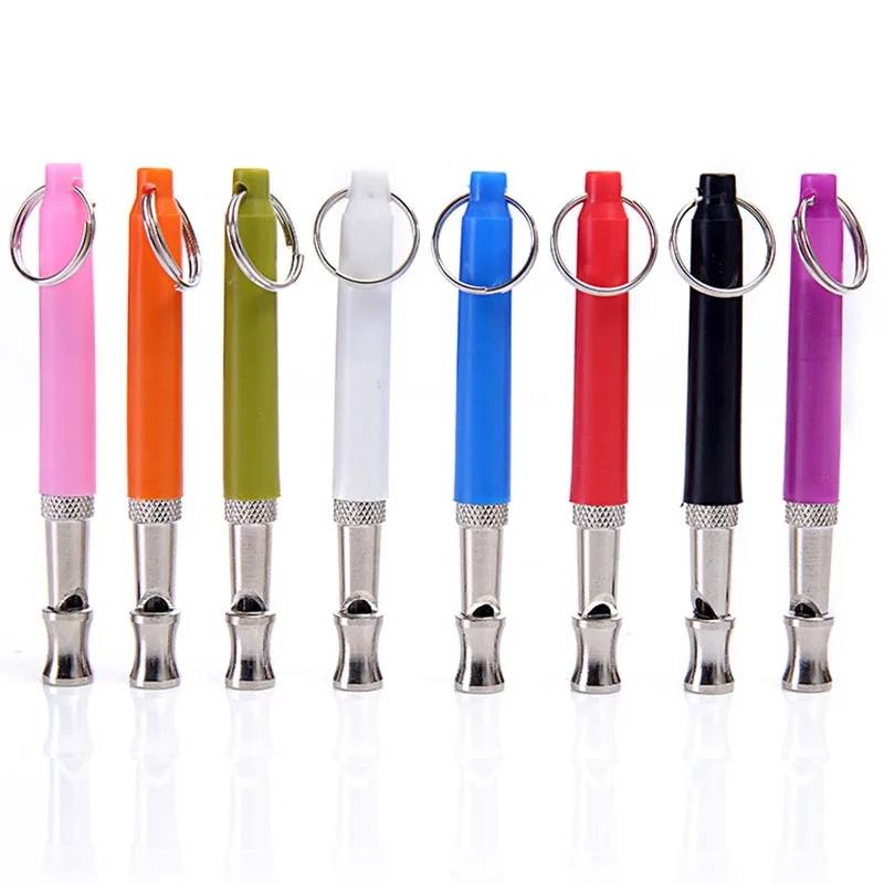 

1Pcs Pet Training Dog Flute Stainless Steel Dog Training Whistle With Lanyard Multi-Color Optional Pet Training Supplies