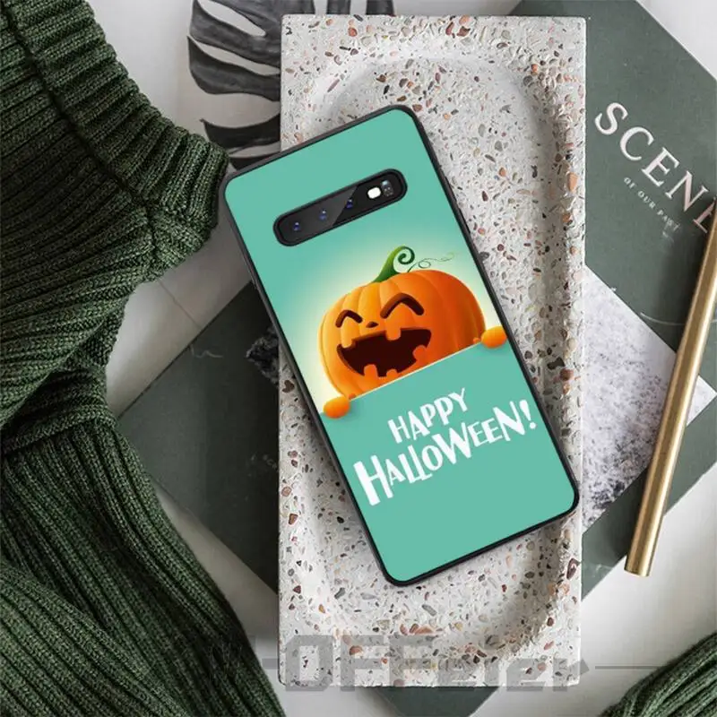 Чехол с рисунком тыквы на Хэллоуин чехлы для samsung galaxy A10 A20 A30S A40 A50 A51 A70 A71 note 8 9 10 |