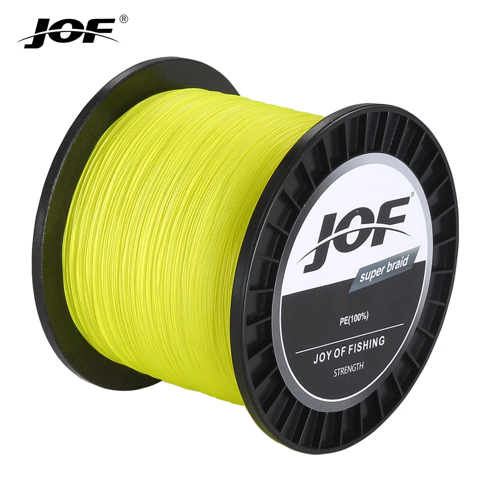 

JOF 8 Strands Braided Fishing Line 1.0-8.0# 1000M PE Fishing Line 9.07-45.36kg Multifilament Fishing Line Smooth Pesca New 2021