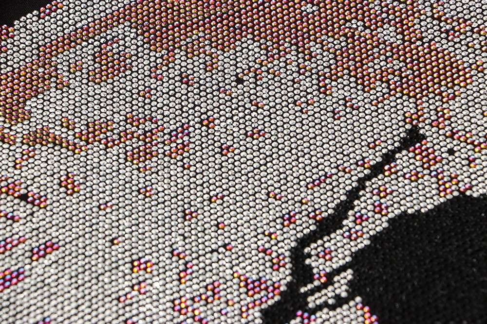 

Designer DUYOU Mens T Shirt Men's Summer Tshirt 100% Cotton Breathable Top Tees Fashion Colorful Rhinestone Big Skull Printed 66