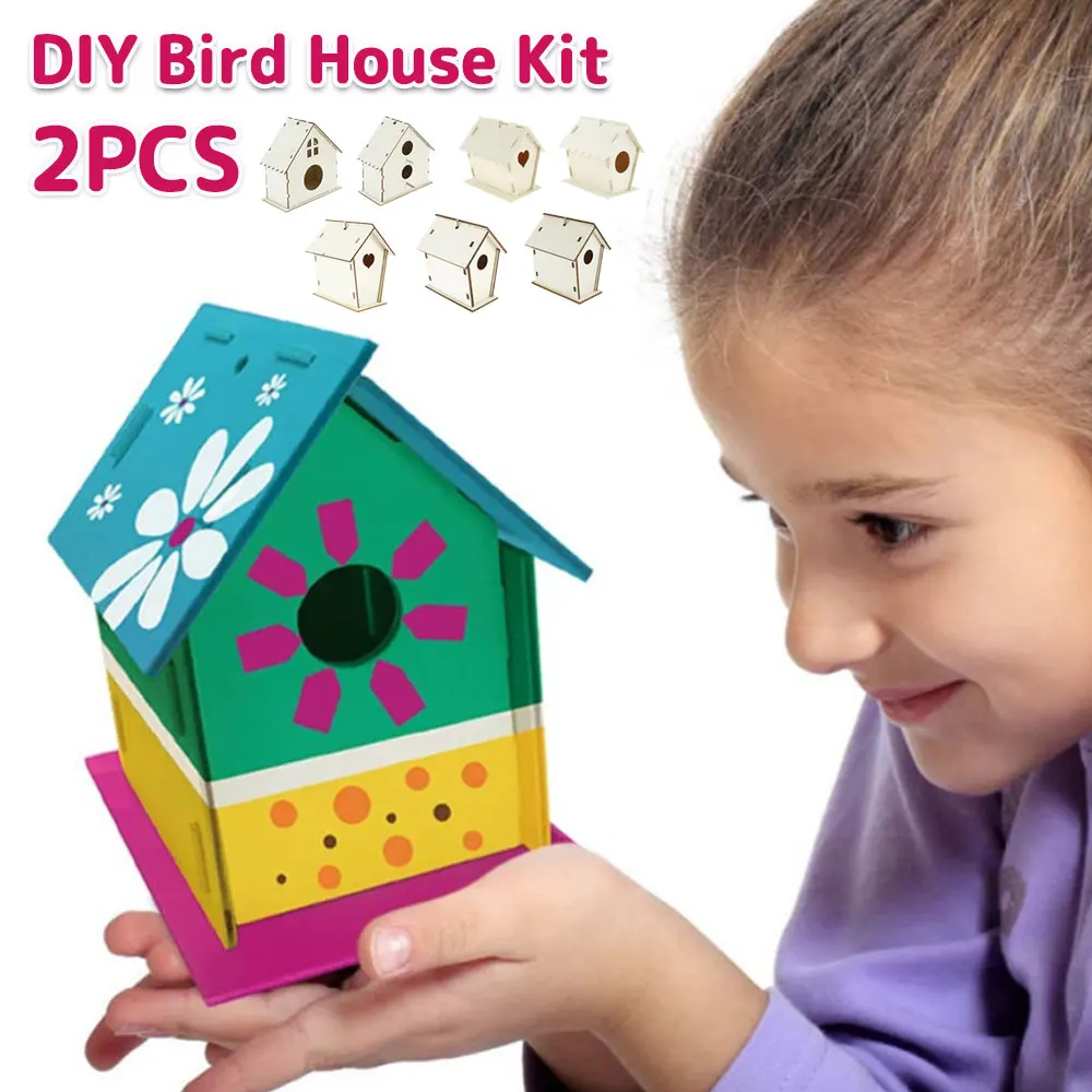 2 шт. Деревянные Подарочные гнезда для птиц|Монтессори| |
