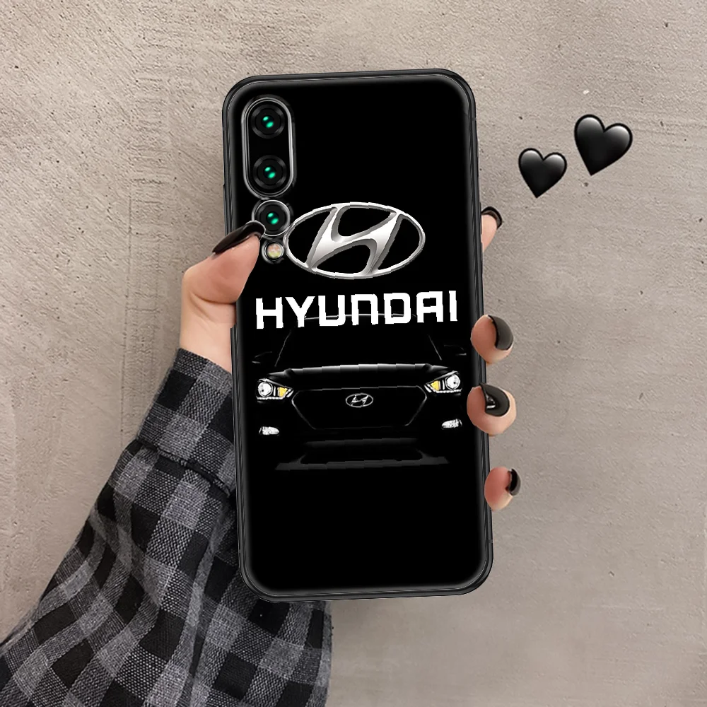 

sport car Hyundai Phone case For Huawei P Mate P10 P20 P30 P40 10 20 Smart Z Pro Lite 2019 black soft coque tpu back pretty