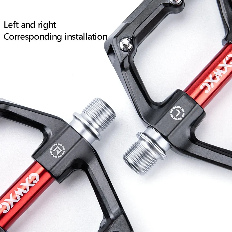 

CXWXC Mountain Bike Pedals Flat Bike Pedals 3 Sealed Bearings Bicycle Pedals Platform Black