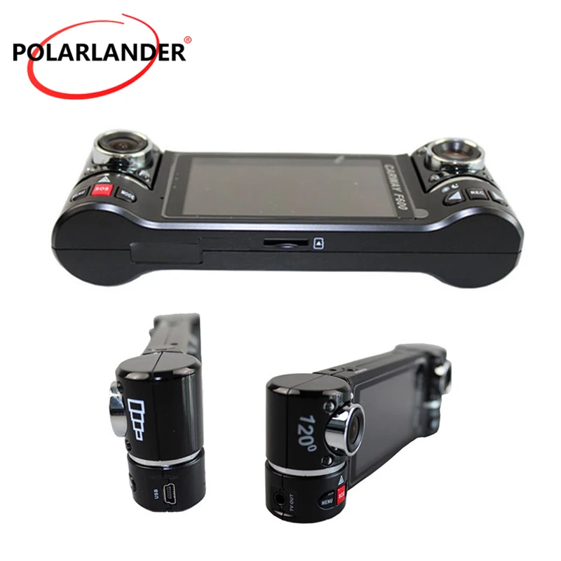 

1080P Driving Recorder F600 Dual Lens 2.7" inch LCD Dual Cameras Night Vision HD DVR Car Vehicle 180 Degree Rotation 8 IR Lights