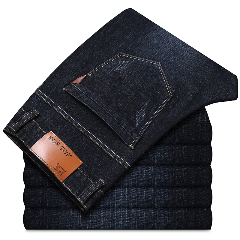 

New Jeans Men Korean Version Slim Fit Stretch Denim Pants Men Fashion Casual Jeans Pants Male Black Blue Jeans Plus Size