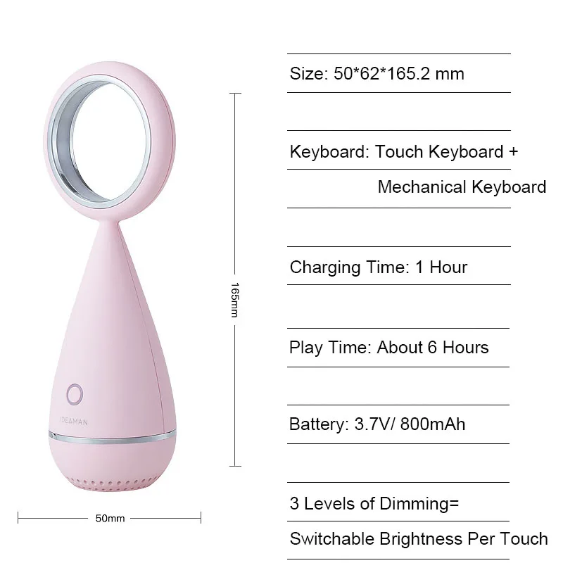 Креативный Многофункциональный светодиодный ночник портативная перезаряжаемая