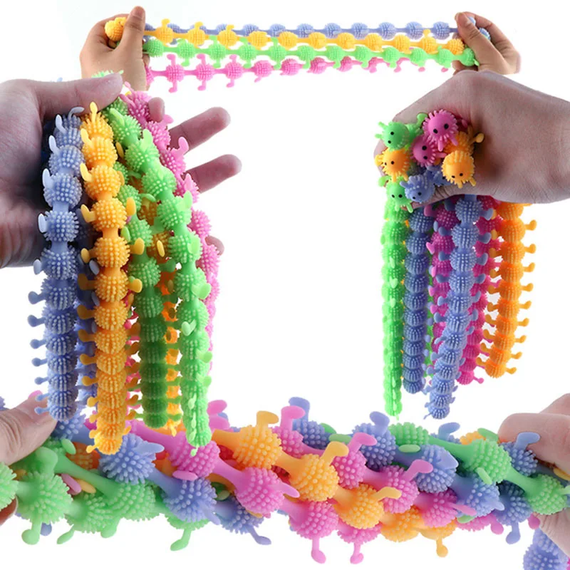 

1Pcs Worm Noodle Stretch String TPR Adults Children Rope Antistress Toys String Fidget Autism Vent Toys