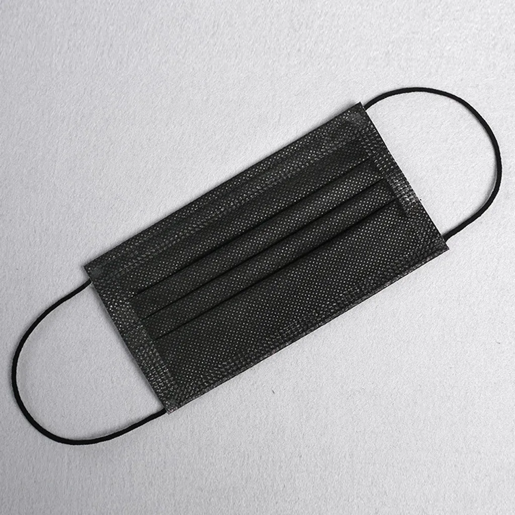 Маска кружевная антипылевая для взрослых одноразовая с 3 слоями фильтров и