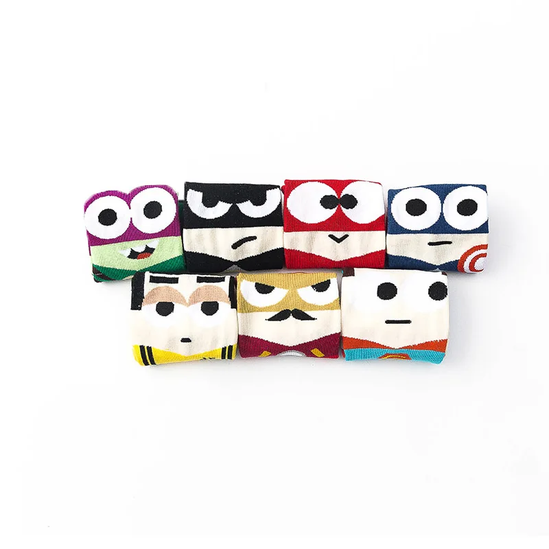 36-43 летние носки в стиле Харадзюку хип-хоп ниндзя Бэтмен Супермен Спайдермен