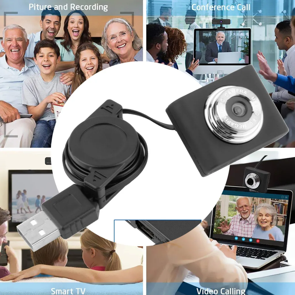 Портативная веб камера USB 2 0 480P HD видео онлайн конечно для путешествий домашнего