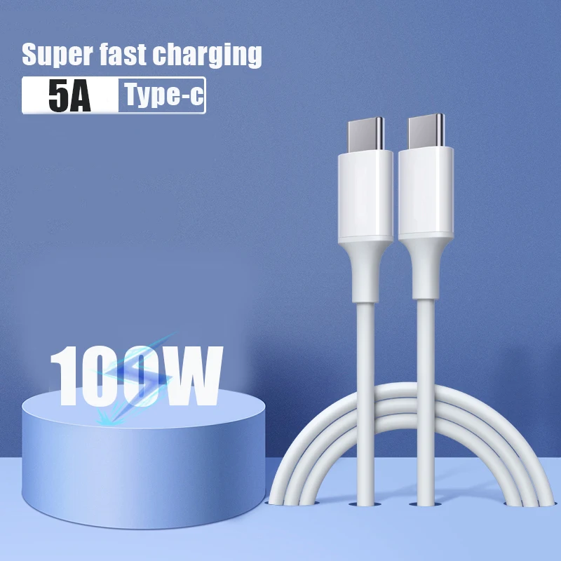 100W Мобильный телефон кабели 5A PD Кабель с разъемом usb c для Xiaomi Redmi Примечание 8 Pro