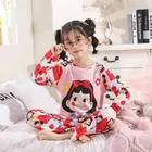 Детские пижамы 2021, осенняя одежда для сна для девочек и мальчиков, одежда для сна, Одежда для младенцев, пижамные комплекты с мультяшными животными, хлопковые детские пижамы