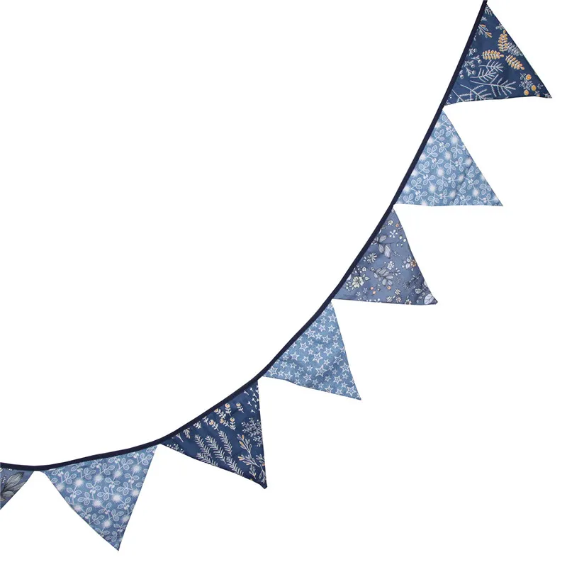 12 флаги 3 2 м синего джинсового цвета Цвет с цветочным принтом хлопчатобумажной