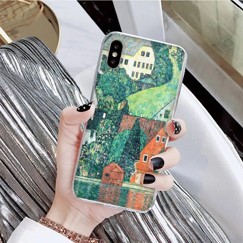 

Gustav Klimt Art Painting Phone Case For iPhone X XS MAX 6 6s 7 7plus 8 8 Plus 5 5S se 2020 11 12pro max xr Funda cases