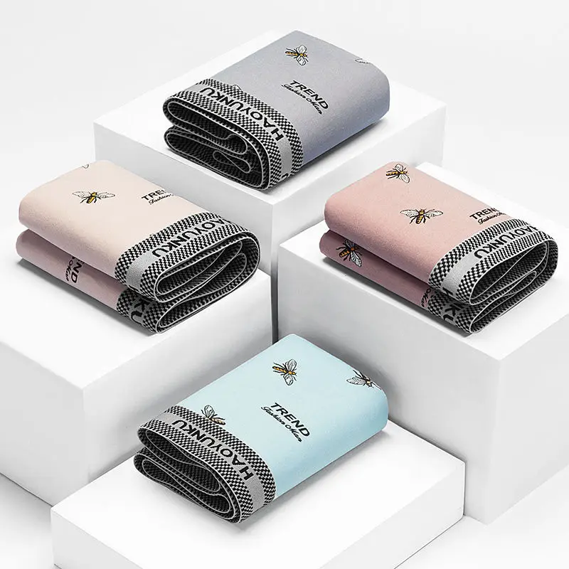 Boxer En Coton Pour Hommes Sous-Etement De Marque Culotte Masculine Short Respirant Poche Convexe en U Tendance Grande