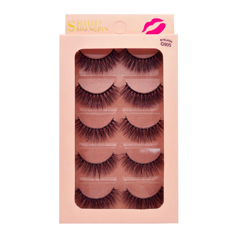 G905 YSDO Lashes 5 пар, норковые ресницы, натуральные длинные 3d норковые ресницы ручной работы, накладные ресницы, накладные ресницы для макияжа - Цвет: G905