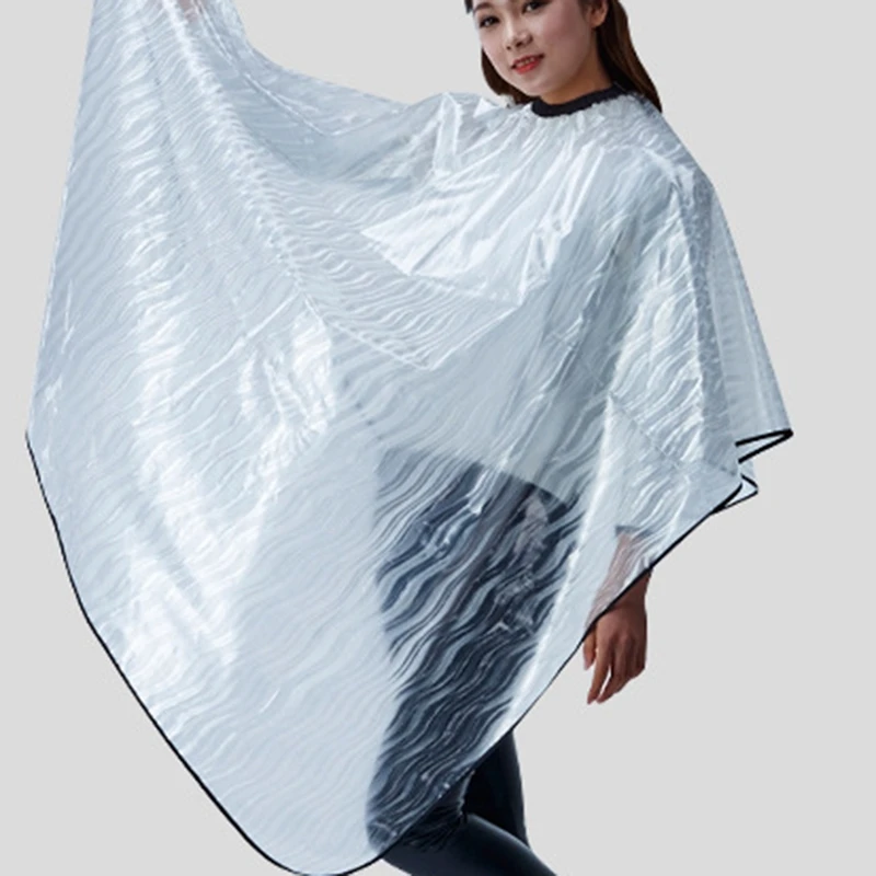 

Salon Hairdressing Capes Plastic Hair Cutting Wrap Coloring Styling Gown Hairdresser Barber Home Camps Cloth