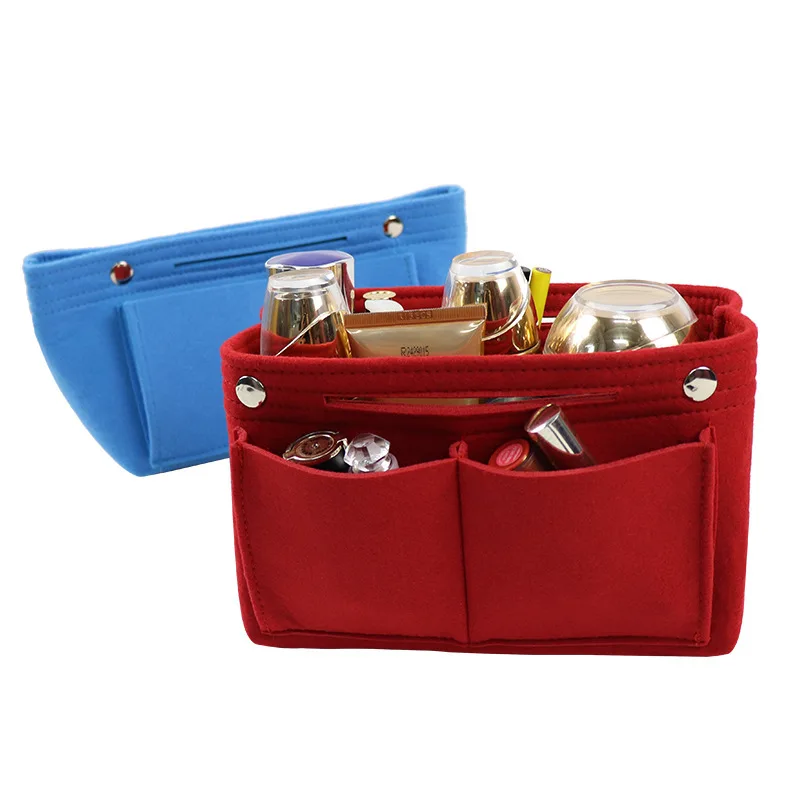 Органайзер для косметики кошелек из фетровой ткани женская сумка чехол