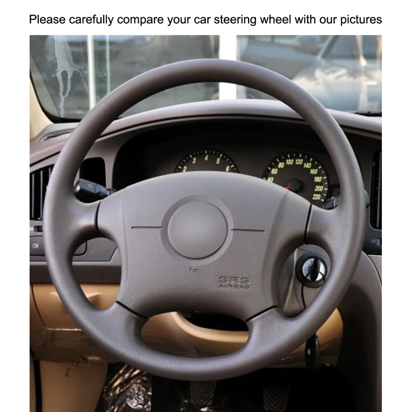 Черная искусственная кожа PU чехол рулевого колеса автомобиля для Hyundai Elantra 2001 2002