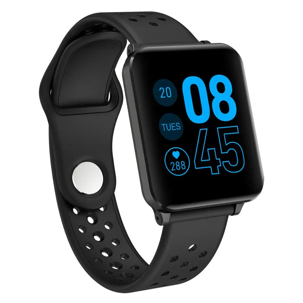 black Многофункциональные часы лица Smartwatch кровяное давление ip67 smartband водонепроницаемый спортивный фитнес-браслет pk xaomi Mi band4 - Цвет: black