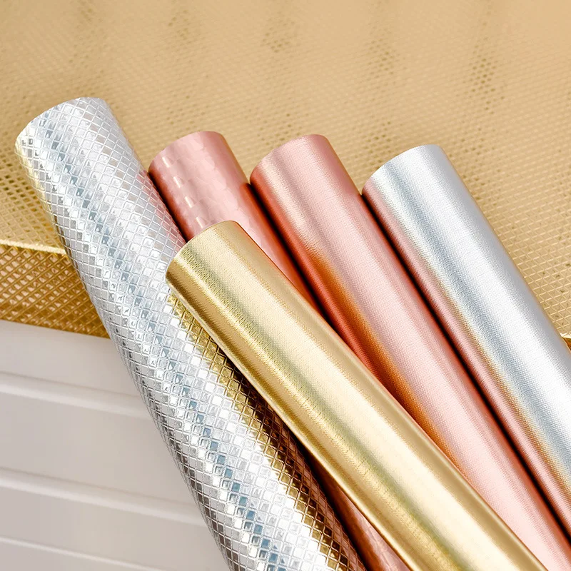 

Luxury golden copper self-adhesive wallpaper waterproof and moisture-proof furniture wall stickers Desktop kitchen counter